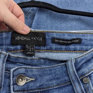 Kendall & Kylie Jeans Iconic High Rise Straight Cropped Sz 5/27